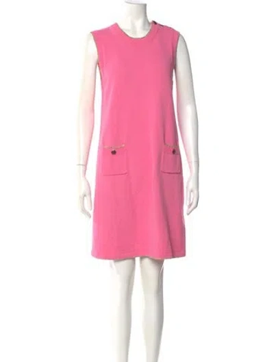 Pre-owned Gucci Crew Neck Mini Dress