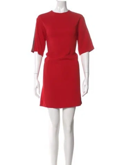 Pre-owned Gucci Crew Neck Mini Dress In Multi