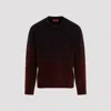 Gucci Gg Wool Crewneck Sweater In Ink Bordeaux Mc