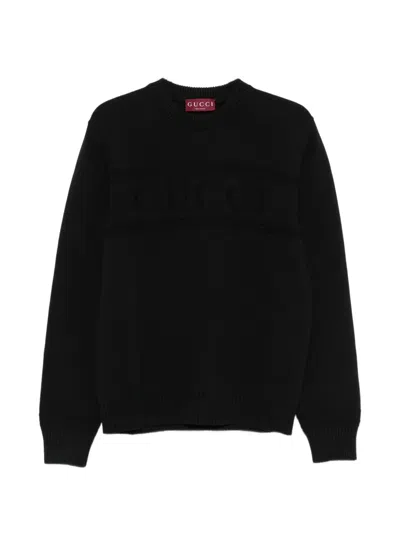 Gucci Crew-neck Sweater In Black