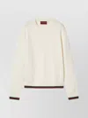 Gucci Wool And Cashmere Sweater With Web
