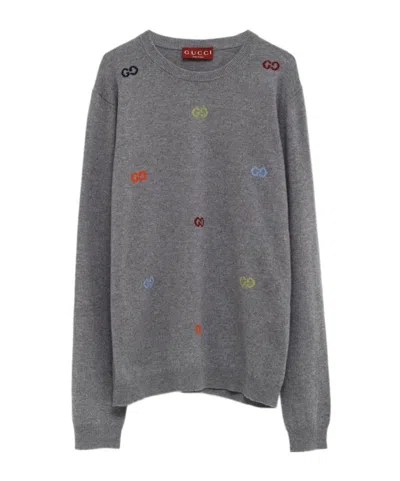 Gucci Crew Neck Sweater In Gray