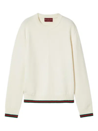 Gucci Crew-neck Sweater In Neutral