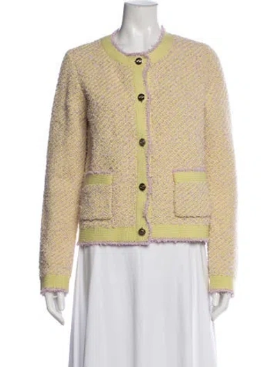 Pre-owned Gucci Crew Neck Sweater In Yellow
