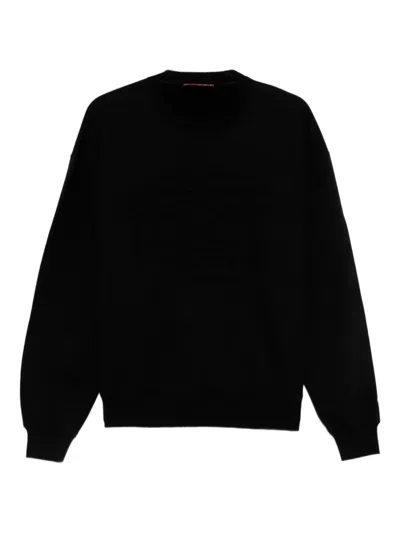 Gucci Men Crew-neck Sweatshirt In Black