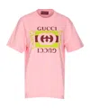 Gucci Logo-printed Short-sleeved T-shirt In Pink