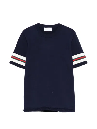 Gucci Crew-neck T-shirt In Blue