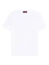 Gucci Women White Crewneck T-shirt With Tonal Horsebit Embroidery On The Front In Cotton Woman In White