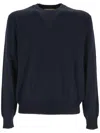 Gucci Crew-neck Wool Sweater In Blue