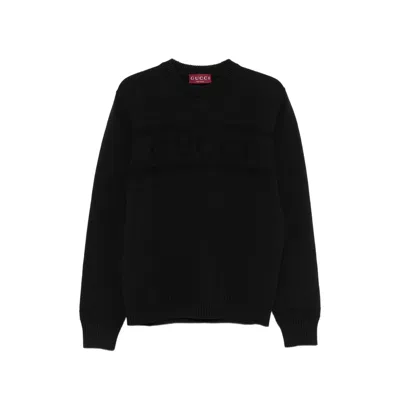Gucci Crew-neck Sweater In Black