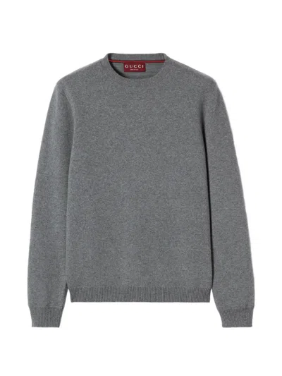 Gucci Crew-neck Sweater In Gray