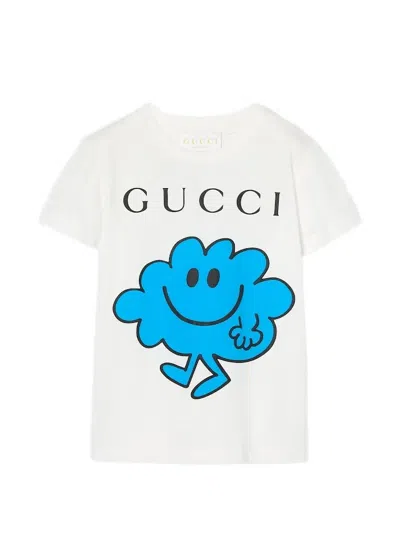 Gucci Babies' Mr. Men Little Miss-print T-shirt In White