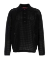 Gucci Black Crochet Polo Shirt