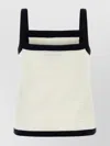 Gucci Canotta In Crochet Stretch Bianco  Donna
