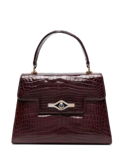 Pre-owned Gucci Crocodile-embossed Tote Bag