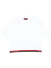 Gucci Web Cropped T-shirt In White