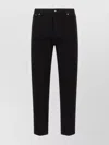 Gucci Cropped Denim Trousers Five Pocket Style In Black