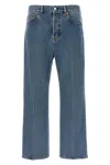 Gucci Cropped Jeans Light Blue In Blue