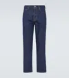 Gucci Mens Dark Blue Brand-embossed Mid-rise Straight-leg Jeans In Blue
