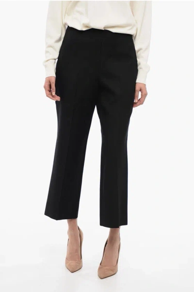 Gucci Cropped Straight-leg Pants In Black