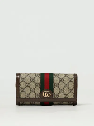 Gucci Crossbody Bags Woman Beige In Multi