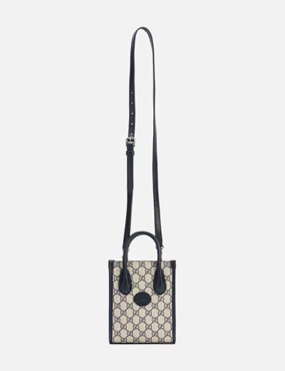 Gucci Crossbody Mini-tote Gg In Blue/蓝色/藍色/블루/ブルー