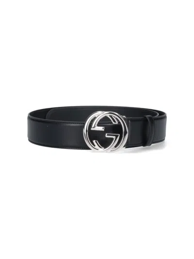 Gucci Crossover "gg" Belt – Black
