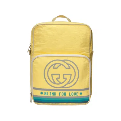 Pre-owned Gucci Cruise Nylon Backpack 'yellow'