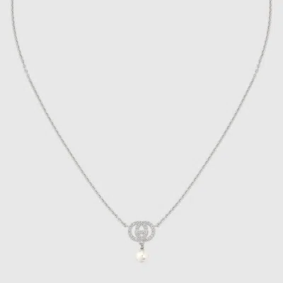 Gucci Crystal And Pearl Necklace