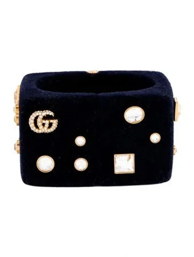 Pre-owned Gucci Crystal Bangle Bracelet, 6" In Multi