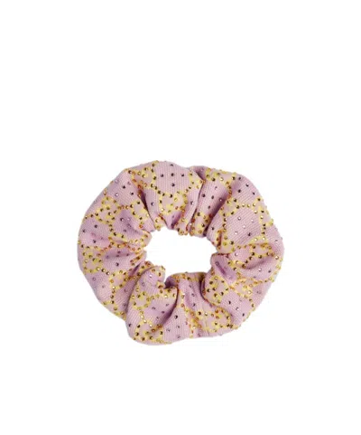 Gucci Crystal Decal Hair Ring In Nude