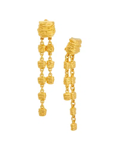 Gucci Crystal Earrings In Gold