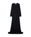 Gucci Crystal Embellished Backless Dress Dress In Black