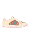 Gucci Screener Gg Low-top Sneakers In Nude