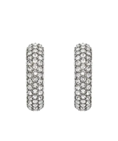 Gucci Crystal-embellished Hoop Ear Cuffs In Gray