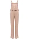 Gucci Kristallverzierter Jumpsuit In Rosa