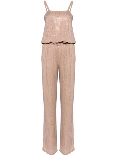 Gucci Kristallverzierter Jumpsuit In Neutral