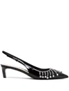 Gucci Rhinestone-embellished Pumps In Black