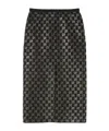 Gucci Crystal-embellished Skirt In Black