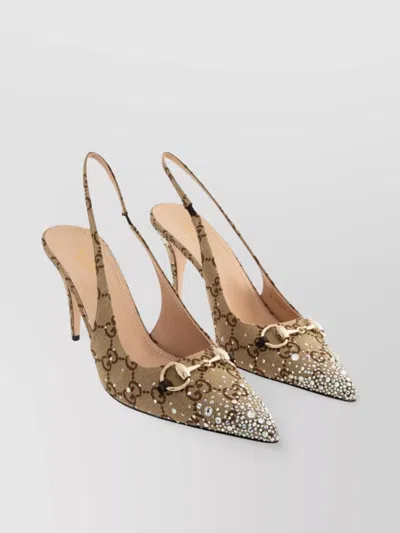 Gucci Crystal Embellished Stiletto Pumps