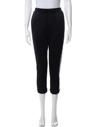 Pre-owned Gucci Crystal Embellishments Sweatpants In Black