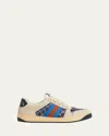 Gucci Denim Sneakers Embellished Gg Crystals In Multi
