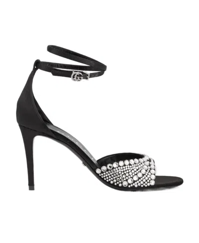GUCCI CRYSTAL HIGH-HEELED SANDALS