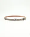 Gucci Crystal Interlocking Belt In Gray