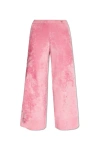 GUCCI GUCCI CRYSTAL LOGO PLAQUE TROUSERS
