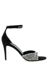 Gucci Crystal High-heeled Sandals In Black