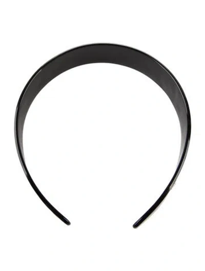 Pre-owned Gucci Crystal Star Headband In Black