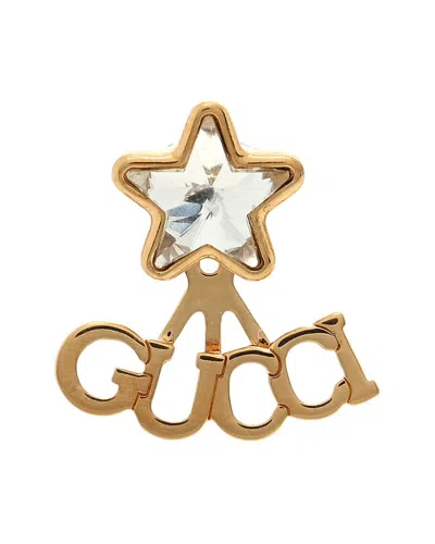 Gucci Crystal Star Logo Single Earring (authentic Pre-loved) In Gold