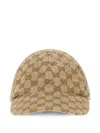 CRYSTAL-EMBELLISHED GG CANVAS BASEBALL CAP