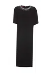 Gucci Women Crystals Dress In Black